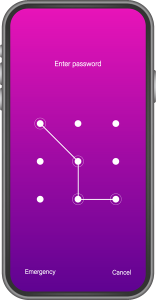 Screen lock authentication password smartphone