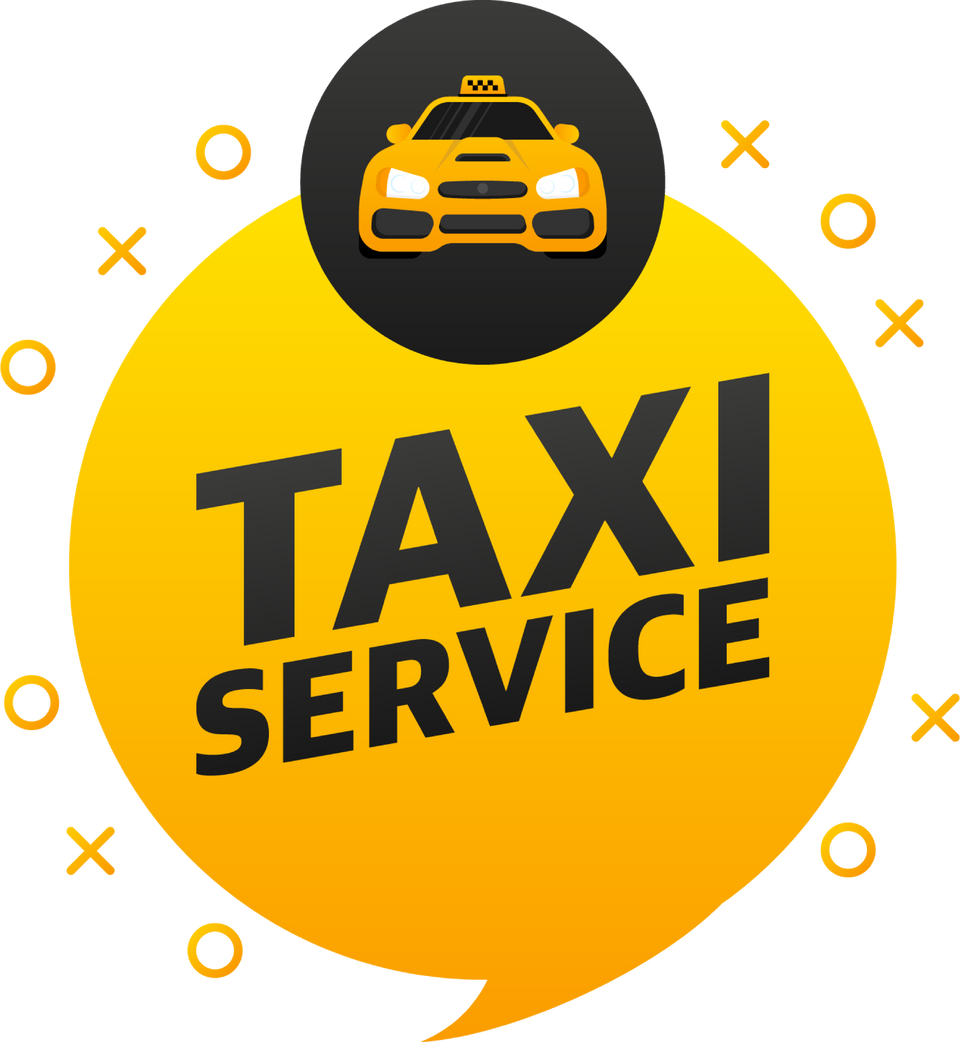 Taxi service, great design for any purposes. App logo concep